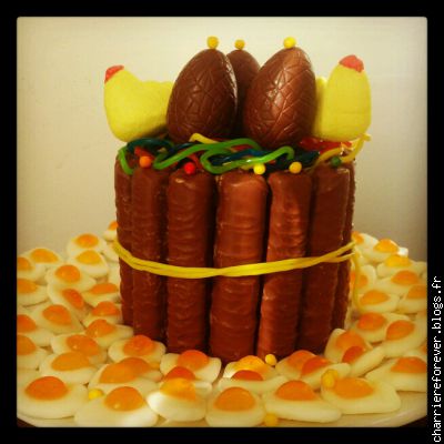 Gâteau pascal réalisé pour le concours Vahiné d'avril 2014....